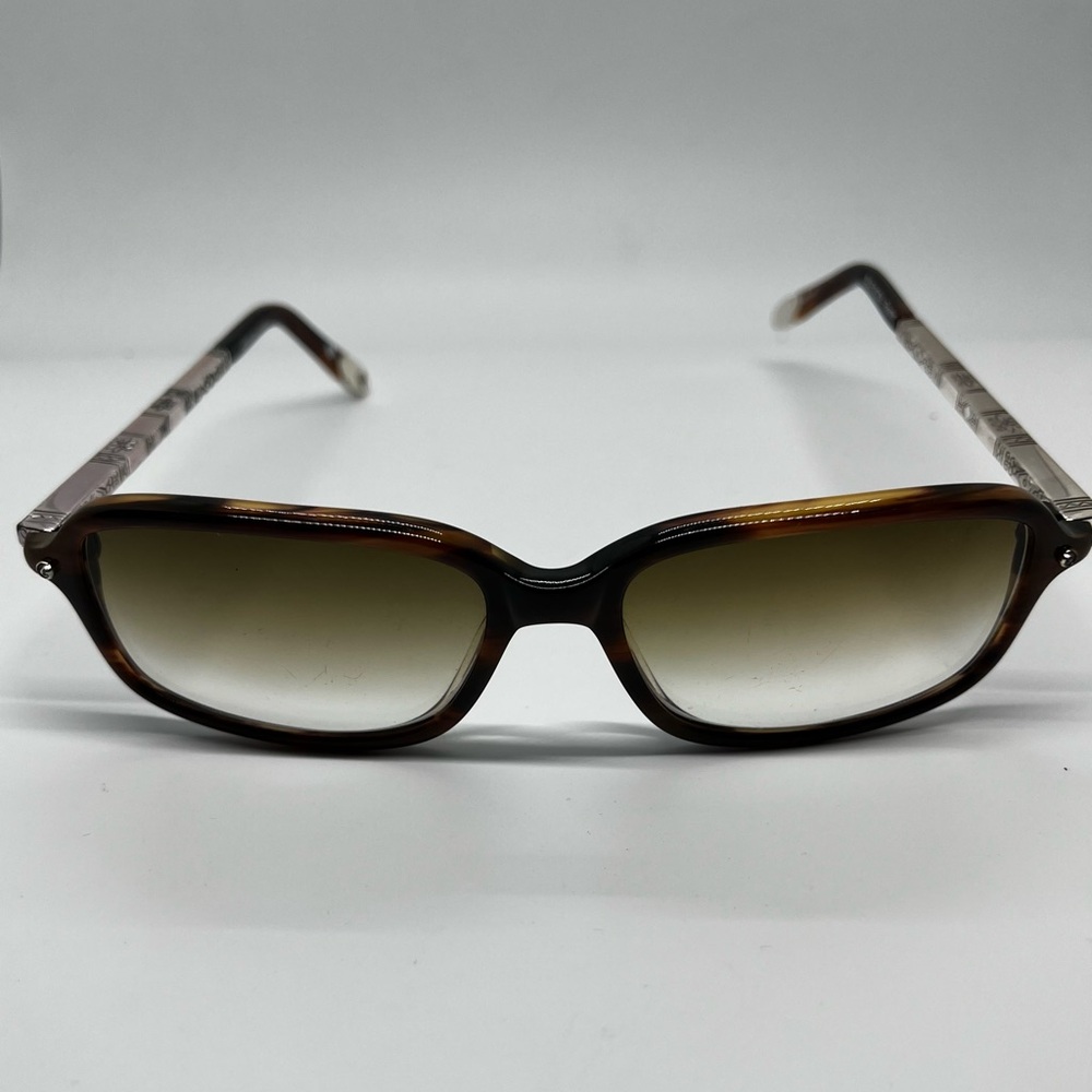 Brown Tortoiseshell Sunglasses with Metal Accents